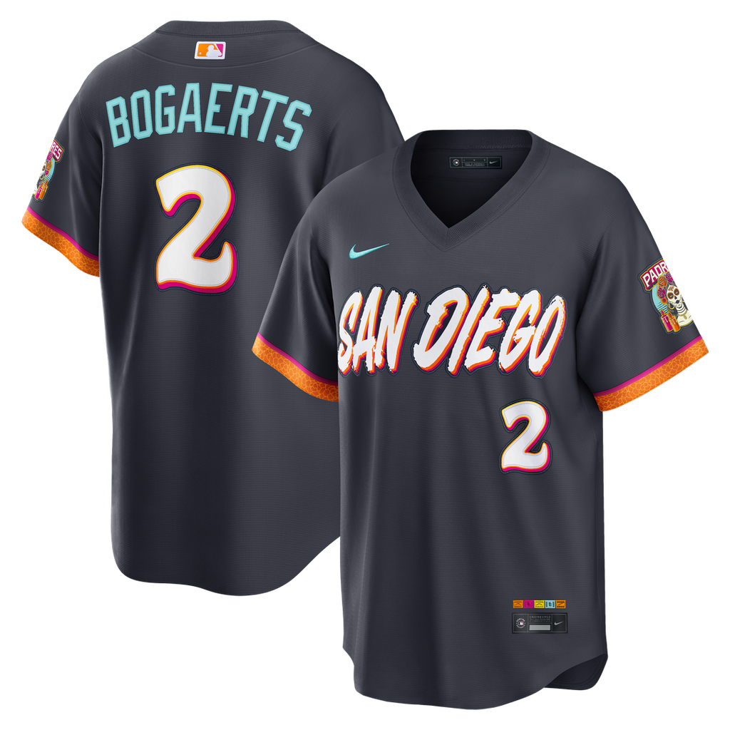 San Diego Padres Xander Bogaerts Nike 2026 City Connect Stadium Jersey - Obsidian Team Jersey Sports Fan Apparel