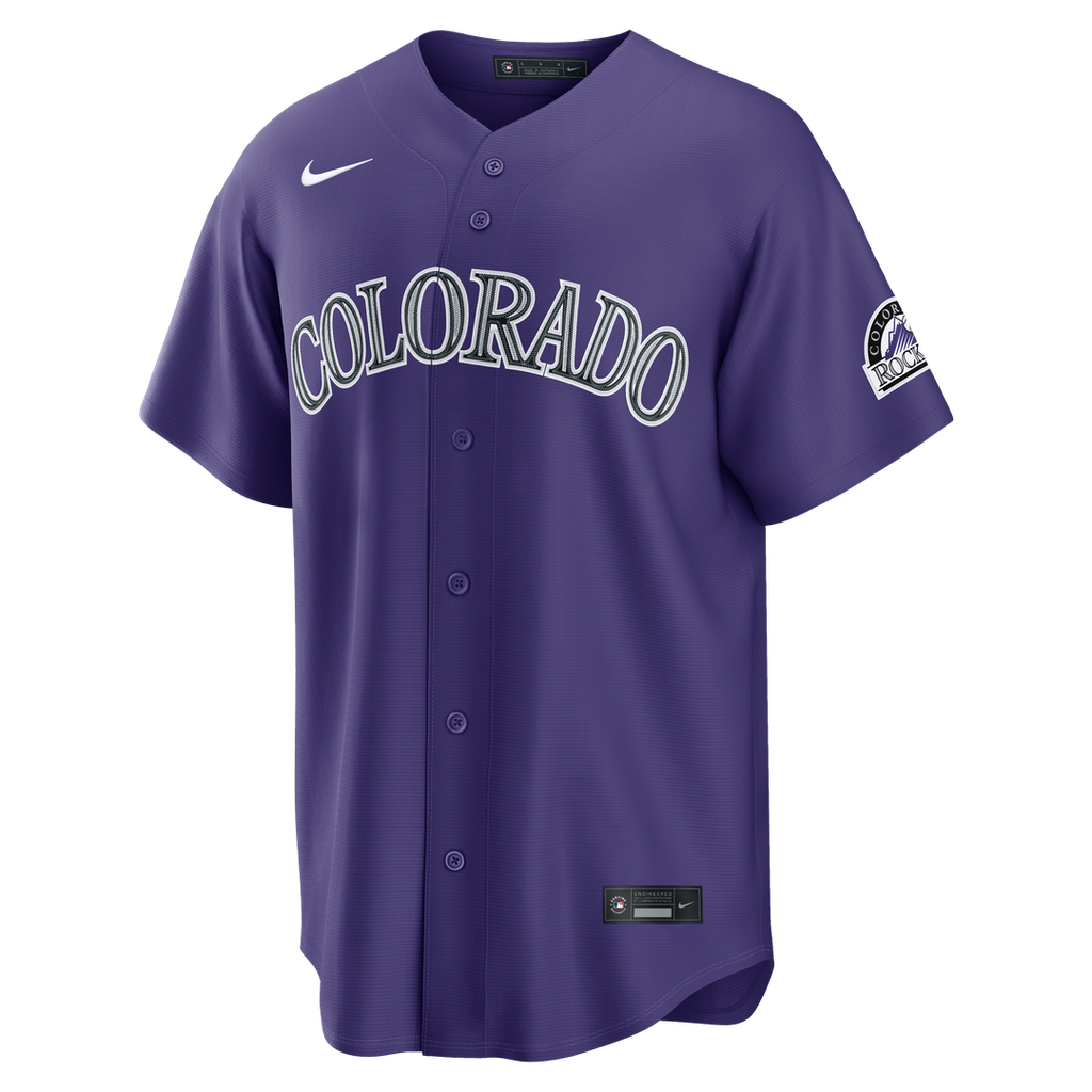 Colorado Rockies Nike Alternate Stadium Jersey - Purple Team Jersey Sports Fan Apparel