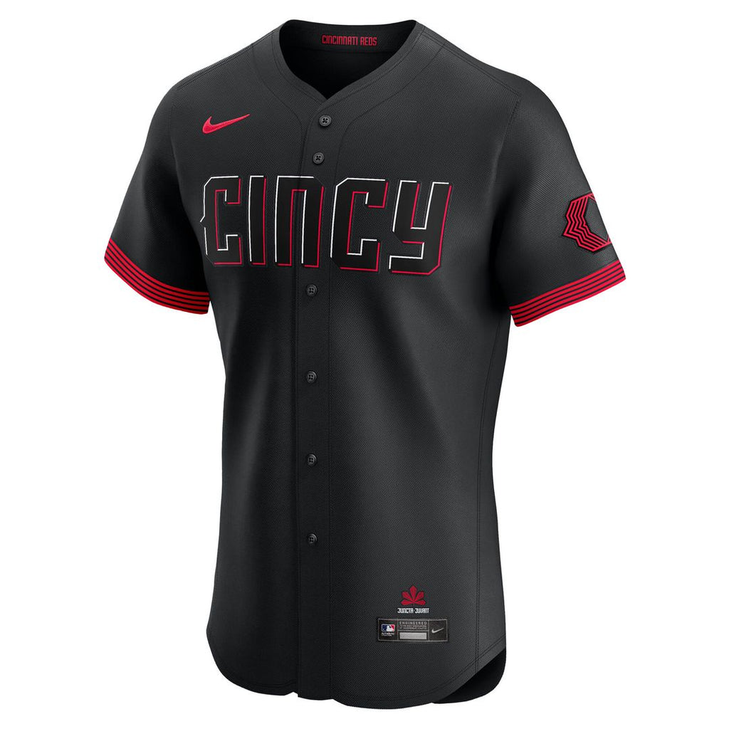 Cincinnati Reds Nike City Connect Elite Jersey - Black Team Jersey Sports Fan Apparel