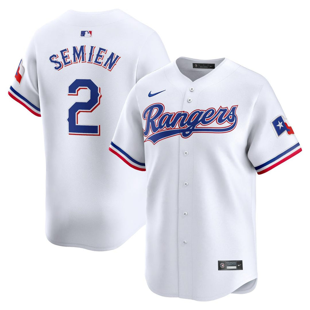 Texas Rangers Marcus Semien Nike Home Limited Player Jersey - White Team Jersey Sports Fan Apparel