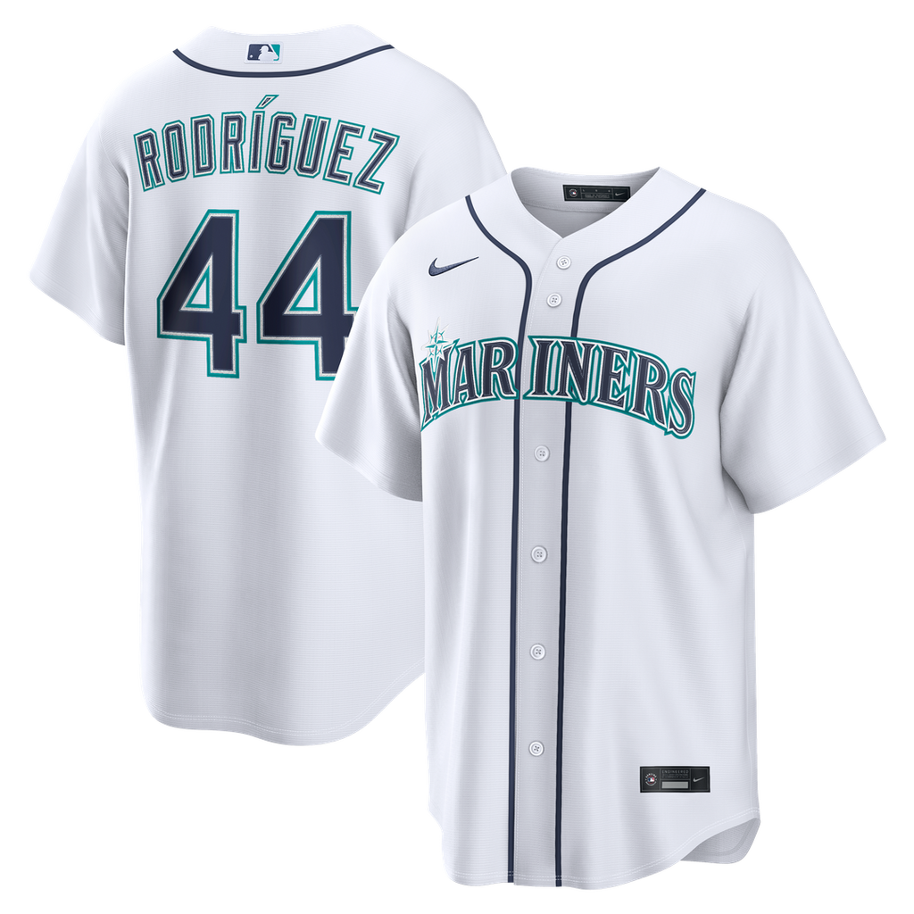 Seattle Mariners Julio Rodríguez Nike Home Replica Jersey - White Team Jersey Sports Fan Apparel