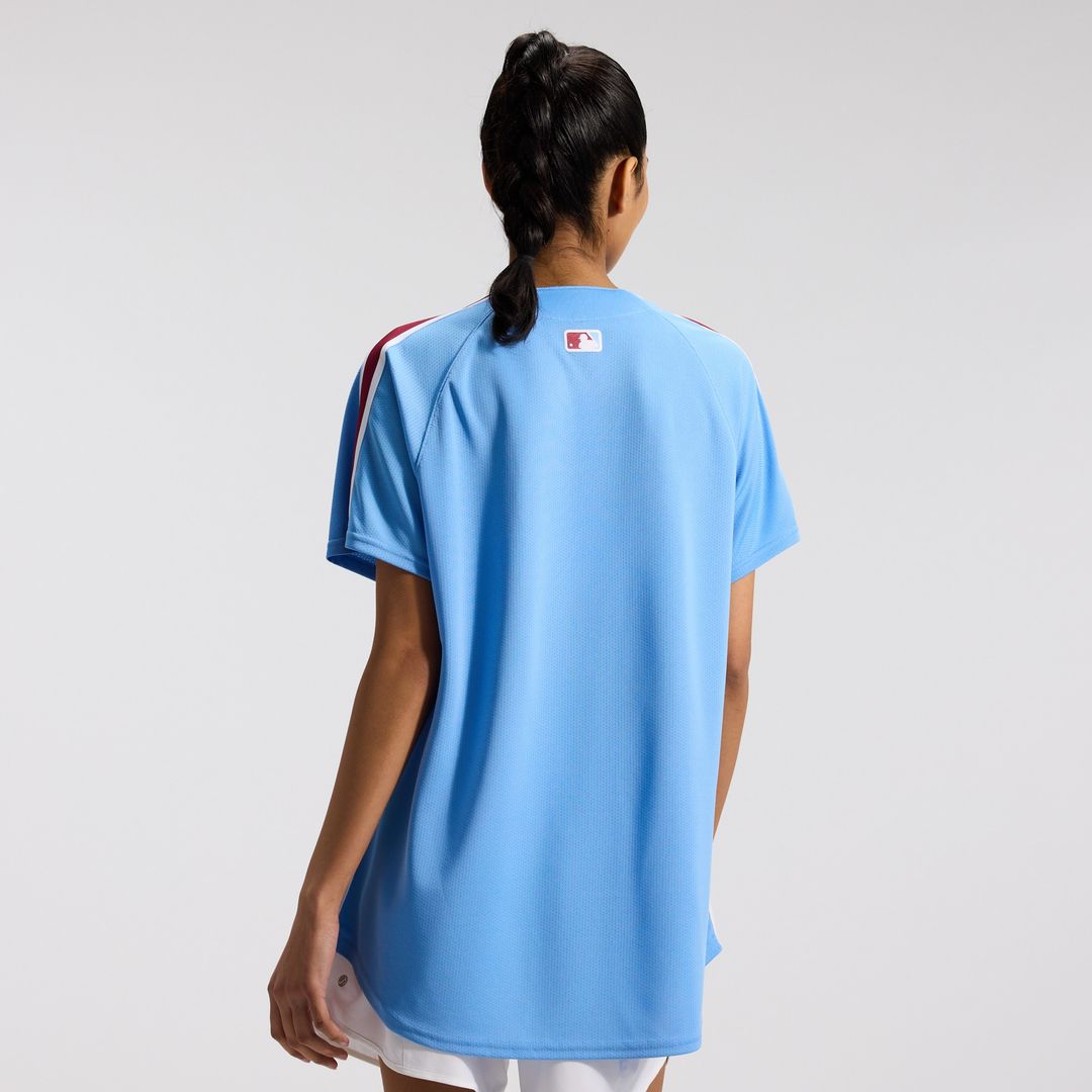 Philadelphia Phillies Nike Women's Alternate Limited Jersey - Light Blue Team Jersey Sports Fan Apparel