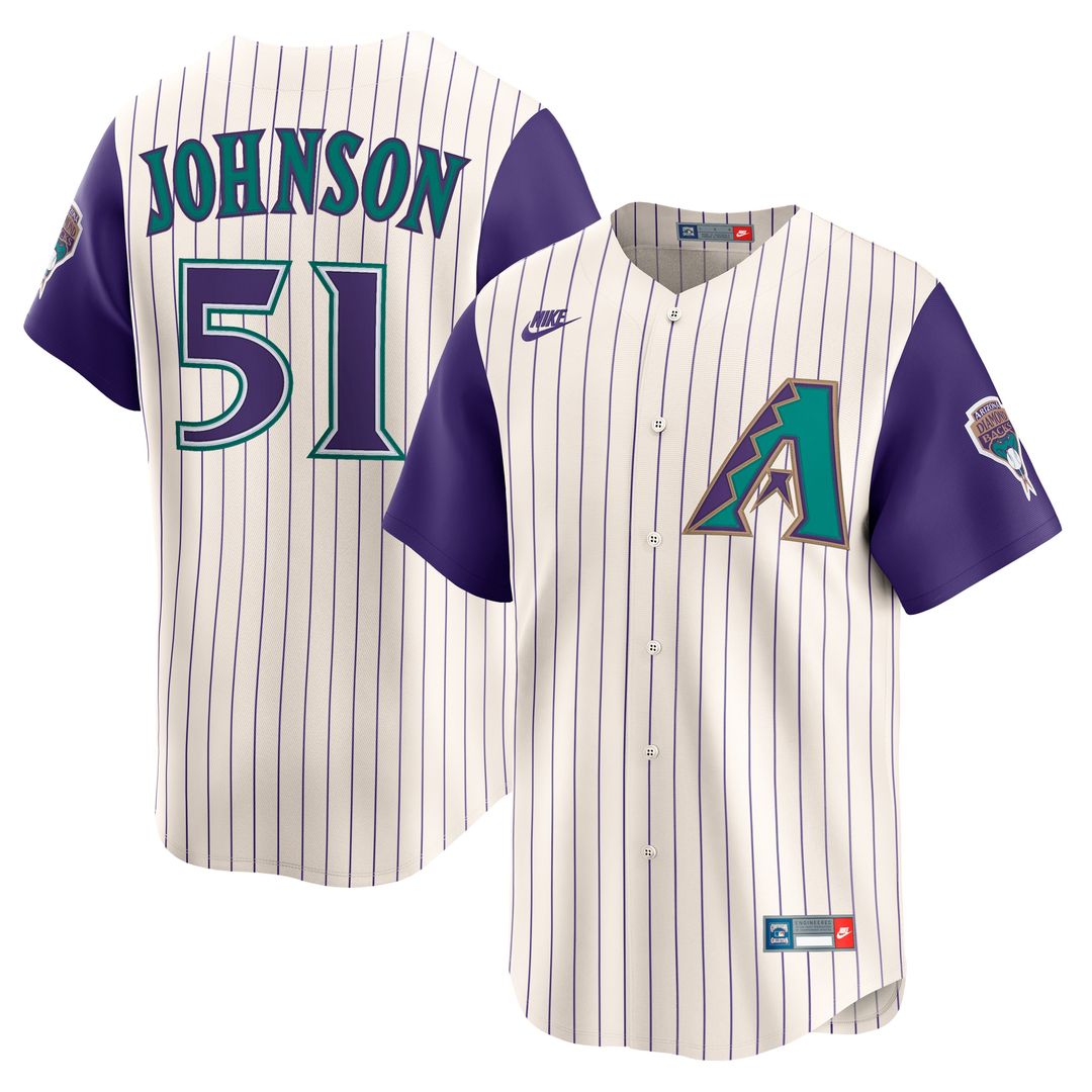 Arizona Diamondbacks Randy Johnson Nike Throwback Cooperstown Limited Jersey - Black Team Jersey Sports Fan Apparel