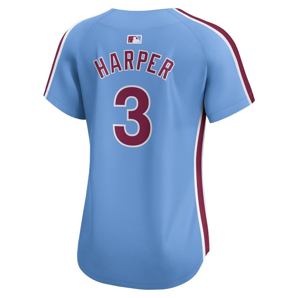 Philadelphia Phillies Bryce Harper Nike Women's Alternate Limited Player Jersey - Light Blue Team Jersey Sports Fan Apparel