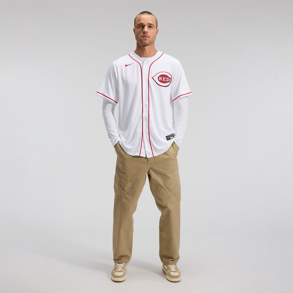 Cincinnati Reds Nike Home Replica Team Jersey - White Team Jersey Sports Fan Apparel