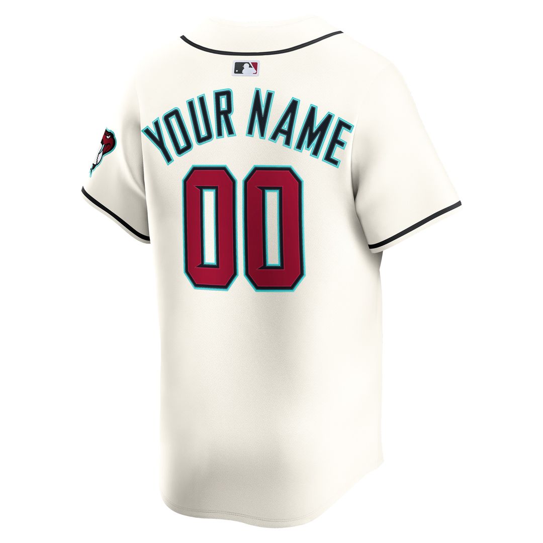 Arizona Diamondbacks Nike Youth Home Custom Limited Jersey - White Team Jersey Sports Fan Apparel