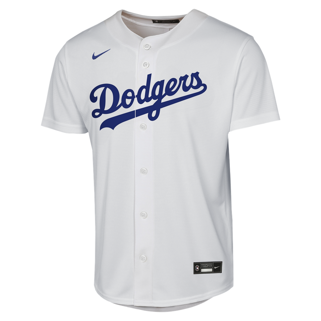 Los Angeles Dodgers Enrique Hernández Nike Youth Home Baseline Jersey - White Team Jersey Sports Fan Apparel