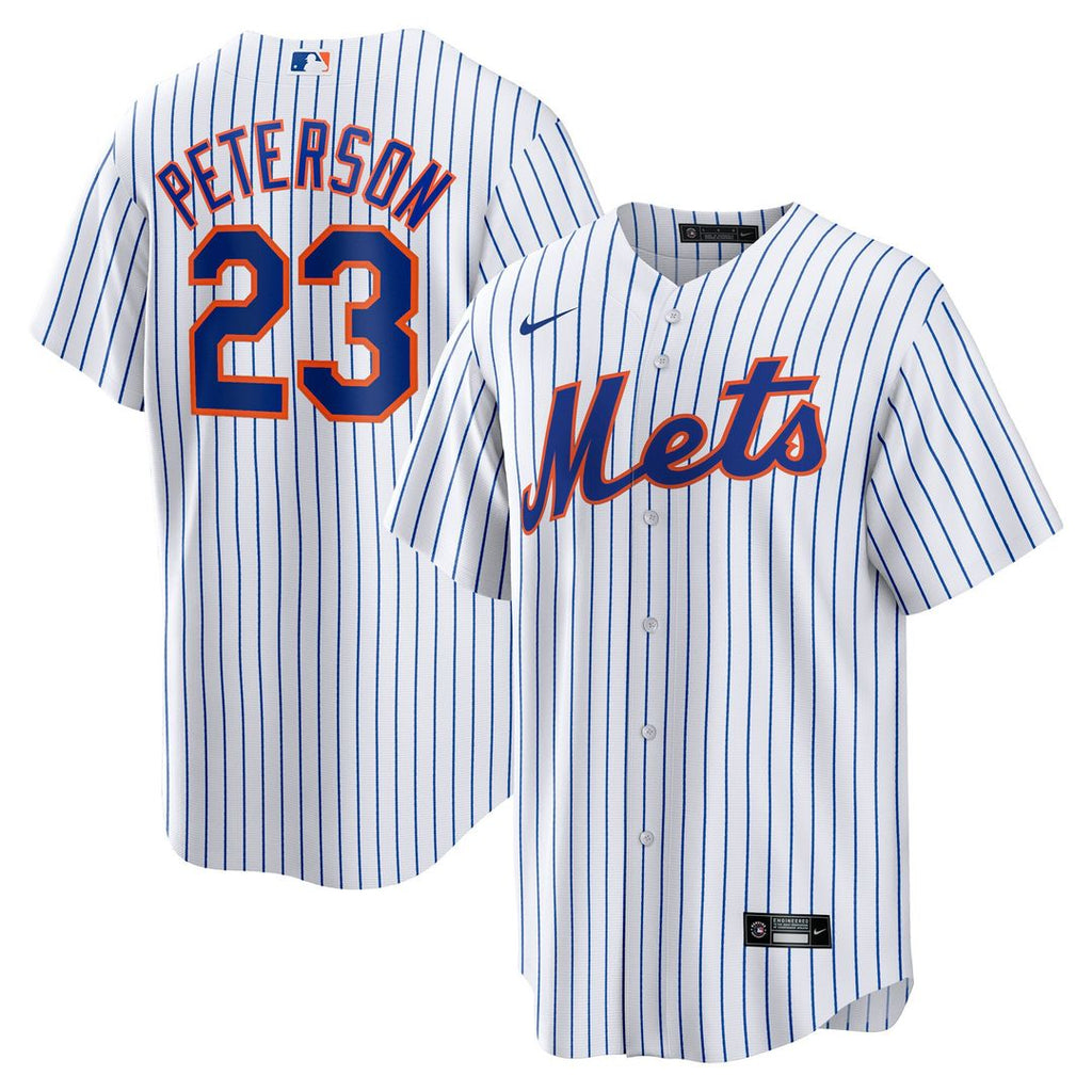 New York Mets David Peterson Nike Home Replica Jersey - White Team Jersey Sports Fan Apparel