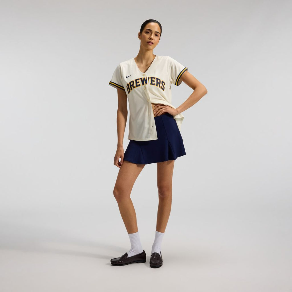 Milwaukee Brewers Sal Frelick Nike Women's Home Replica Jersey - Cream Team Jersey Sports Fan Apparel