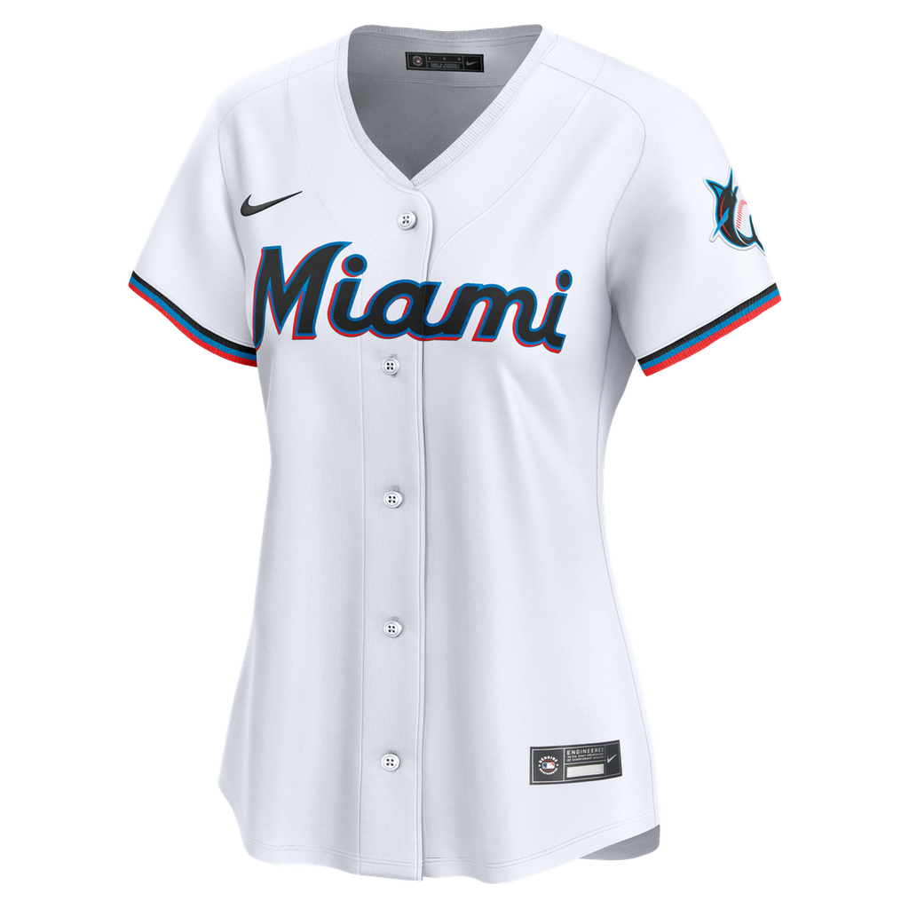Miami Marlins Sandy Alcantara Nike Women's Home Limited Player Jersey - White Team Jersey Sports Fan Apparel