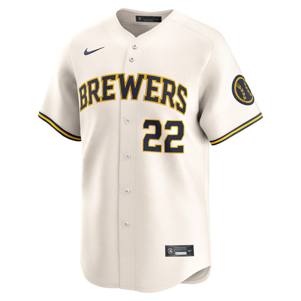 Milwaukee Brewers Christian Yelich Nike Home Limited Player Jersey - Cream Team Jersey Sports Fan Apparel