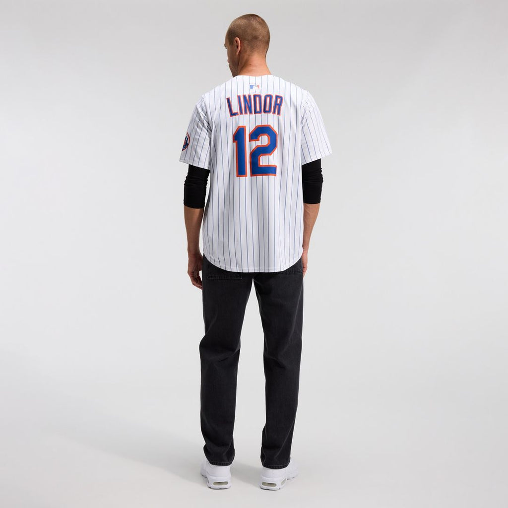 New York Mets Francisco Lindor Nike Home Limited Jersey - White Team Jersey Sports Fan Apparel