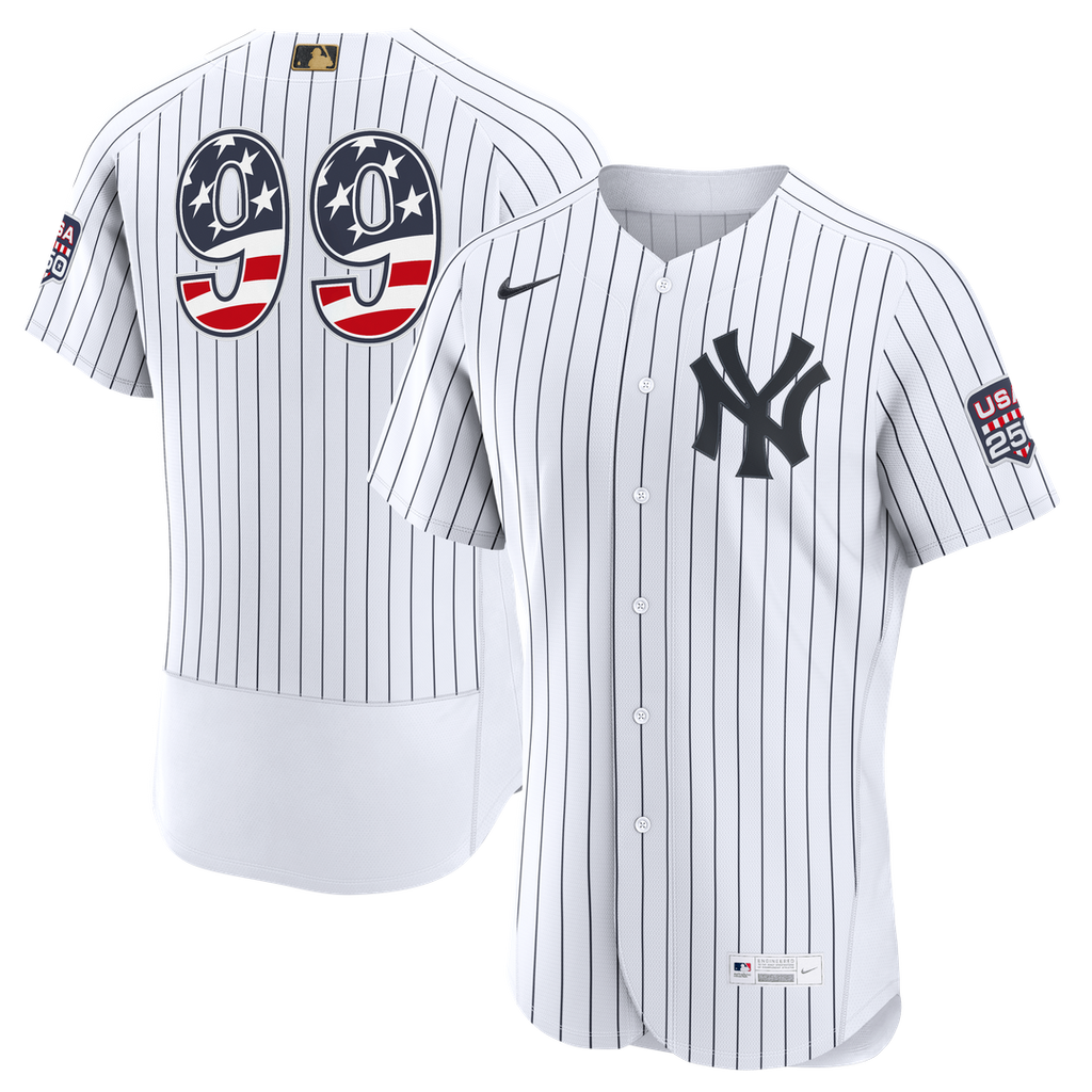 New York Yankees Aaron Judge Nike USA 250 Fourth of July Home Authentic Jersey - White Team Jersey Sports Fan Apparel