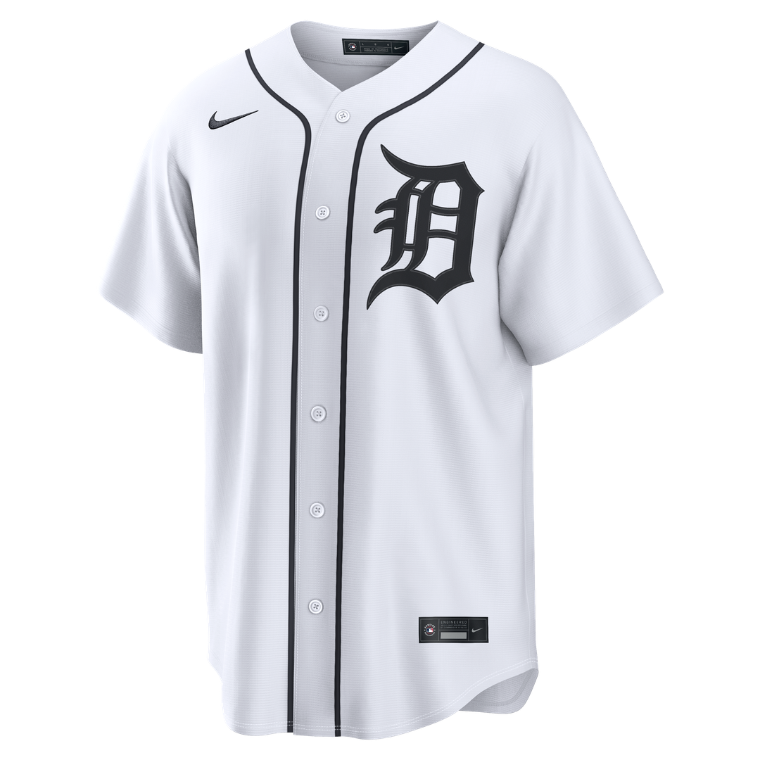 Detroit Tigers Javier Báez Nike Home Replica Jersey - White Team Jersey Sports Fan Apparel