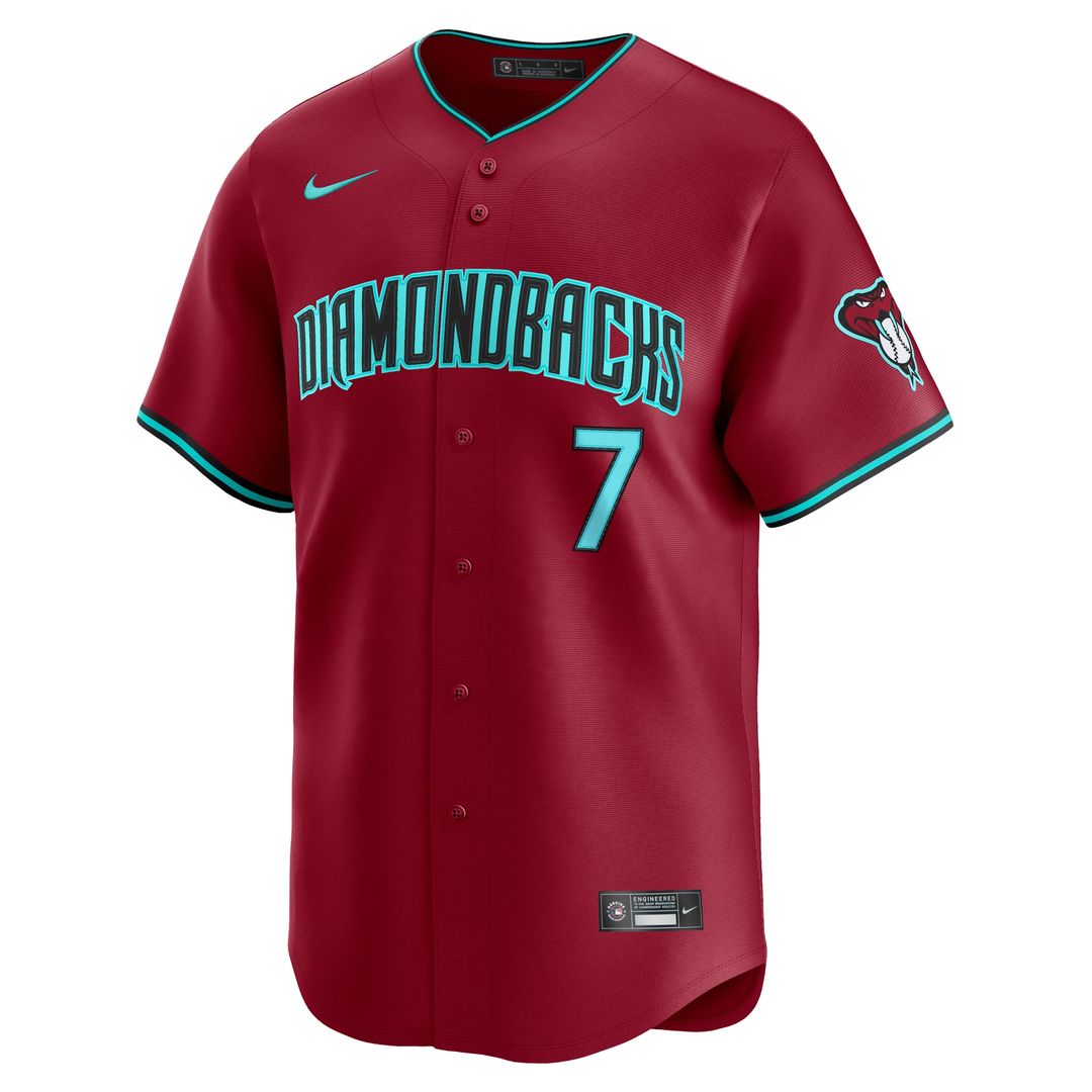 Arizona Diamondbacks Corbin Carroll Nike Alternate Limited Player Jersey - Black Team Jersey Sports Fan Apparel