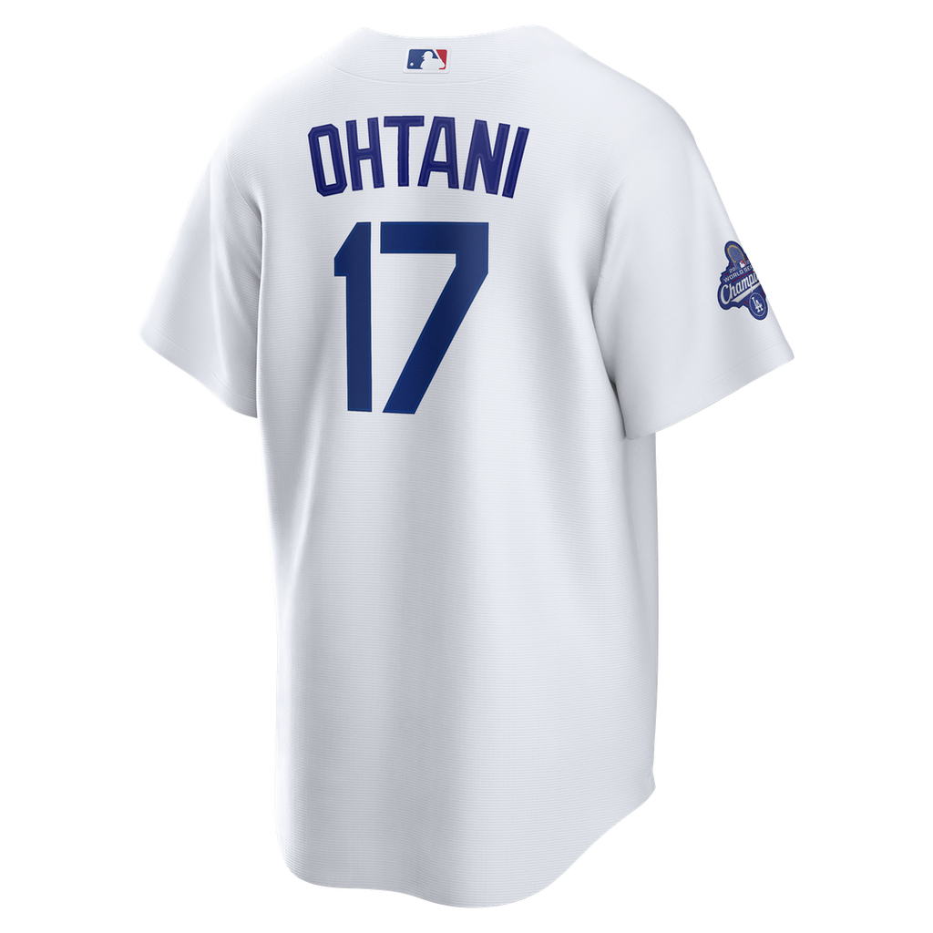 Los Angeles Dodgers Shohei Ohtani Nike 2025 World Series Champions Home Replica Jersey - White Team Jersey Sports Fan Apparel