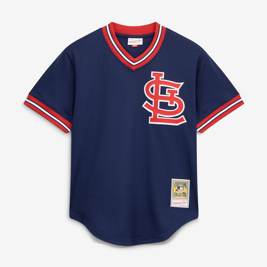St. Louis Cardinals Ozzie Smith Mitchell & Ness Authentic Batting Practice Jersey - Navy Team Jersey Sports Fan Apparel