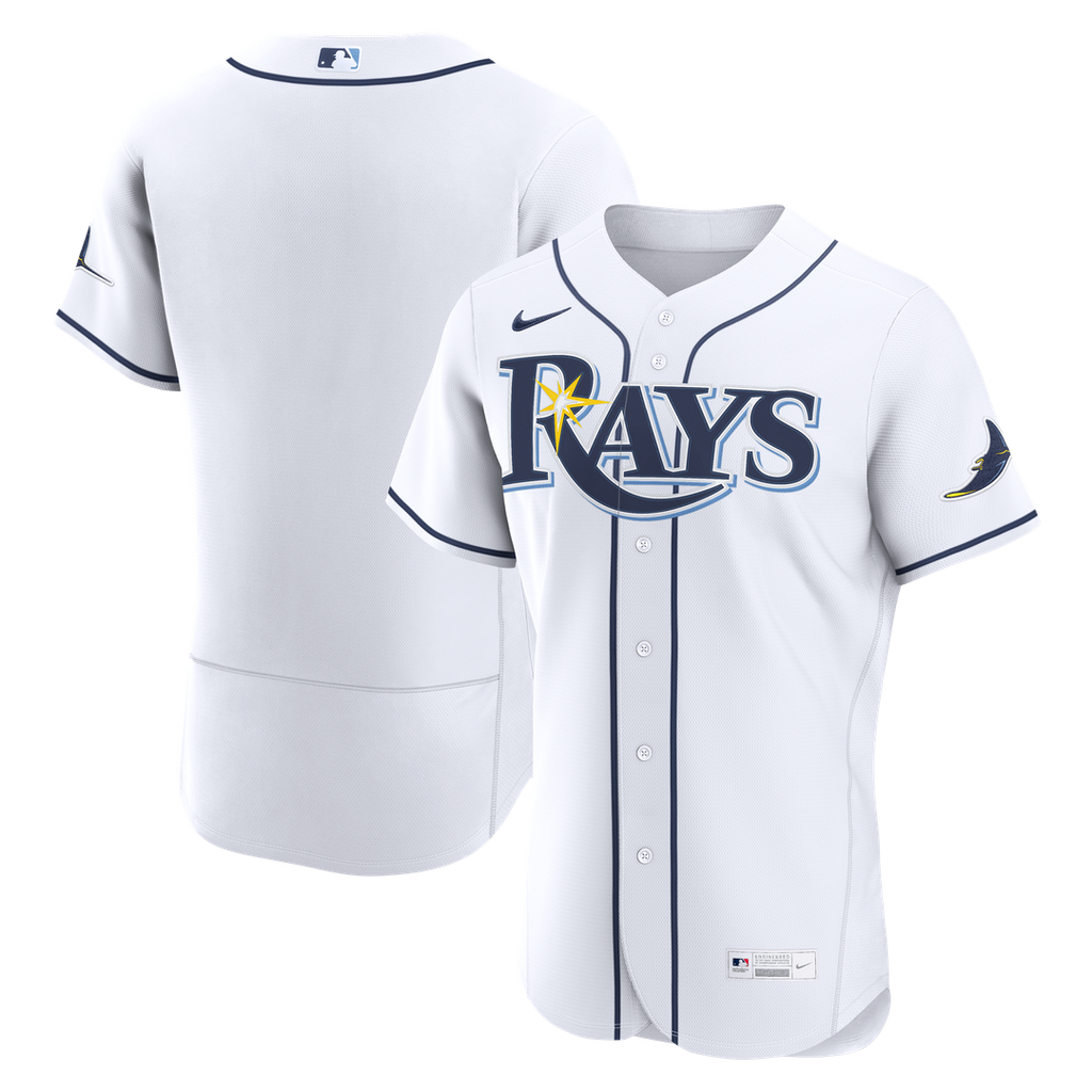 Tampa Bay Rays Nike Home Authentic Jersey - White Team Jersey Sports Fan Apparel