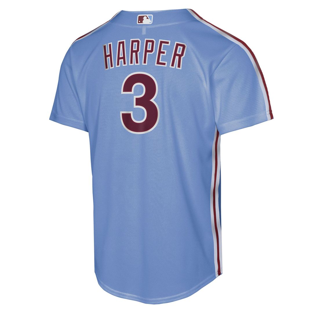 Philadelphia Phillies Bryce Harper Nike Youth Alternate 2 Replica Jersey - Cream Team Jersey Sports Fan Apparel