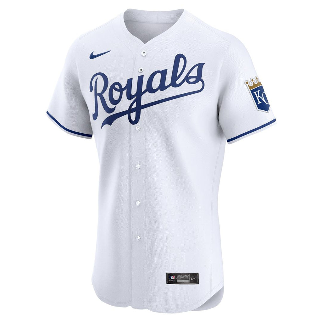 Kansas City Royals Nike Home Elite Jersey - White Team Jersey Sports Fan Apparel