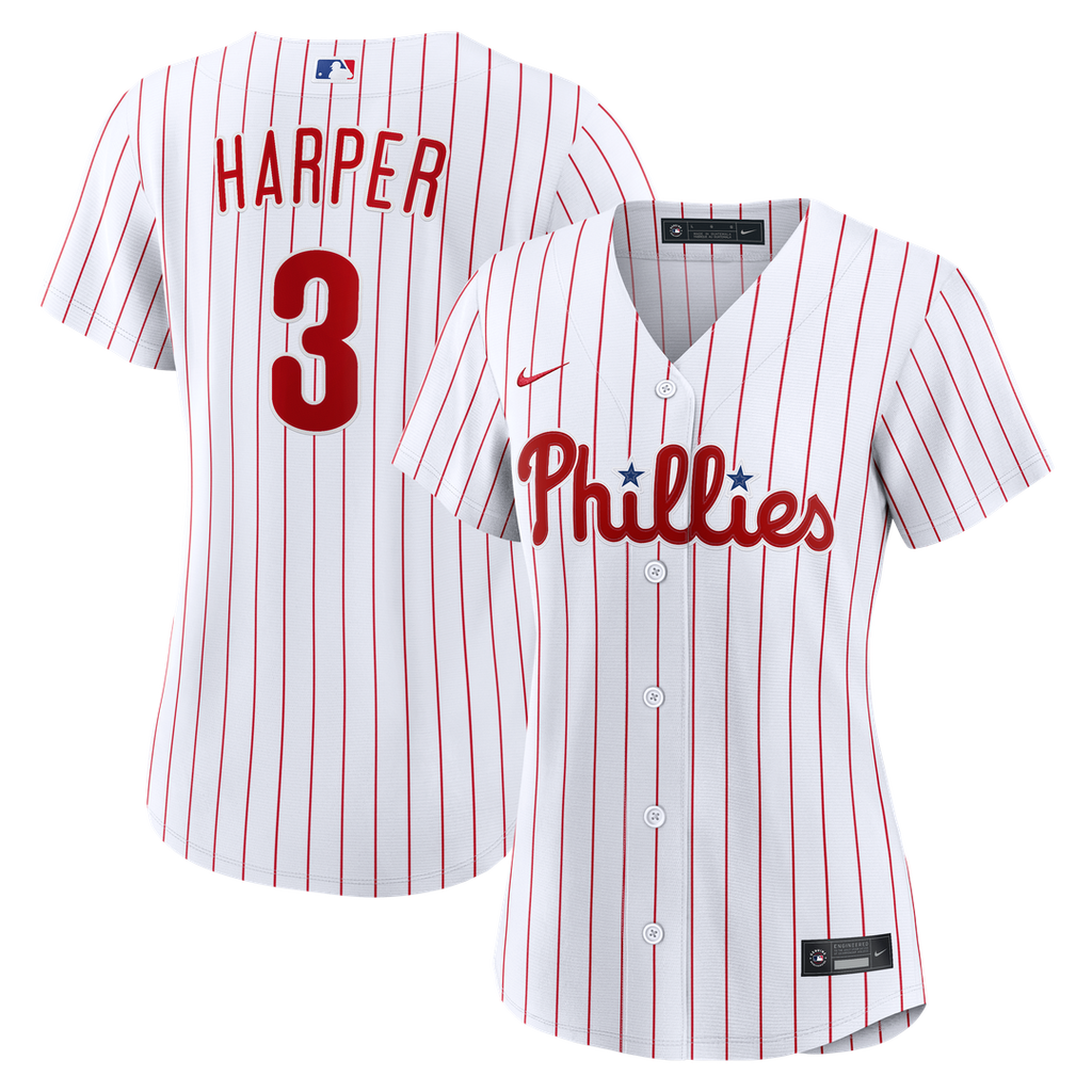 Philadelphia Phillies Bryce Harper Nike Women's Home Replica Jersey - White Team Jersey Sports Fan Apparel