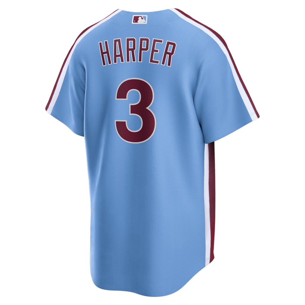 Philadelphia Phillies Bryce Harper Nike Alternate Replica Jersey - Light Blue Team Jersey Sports Fan Apparel