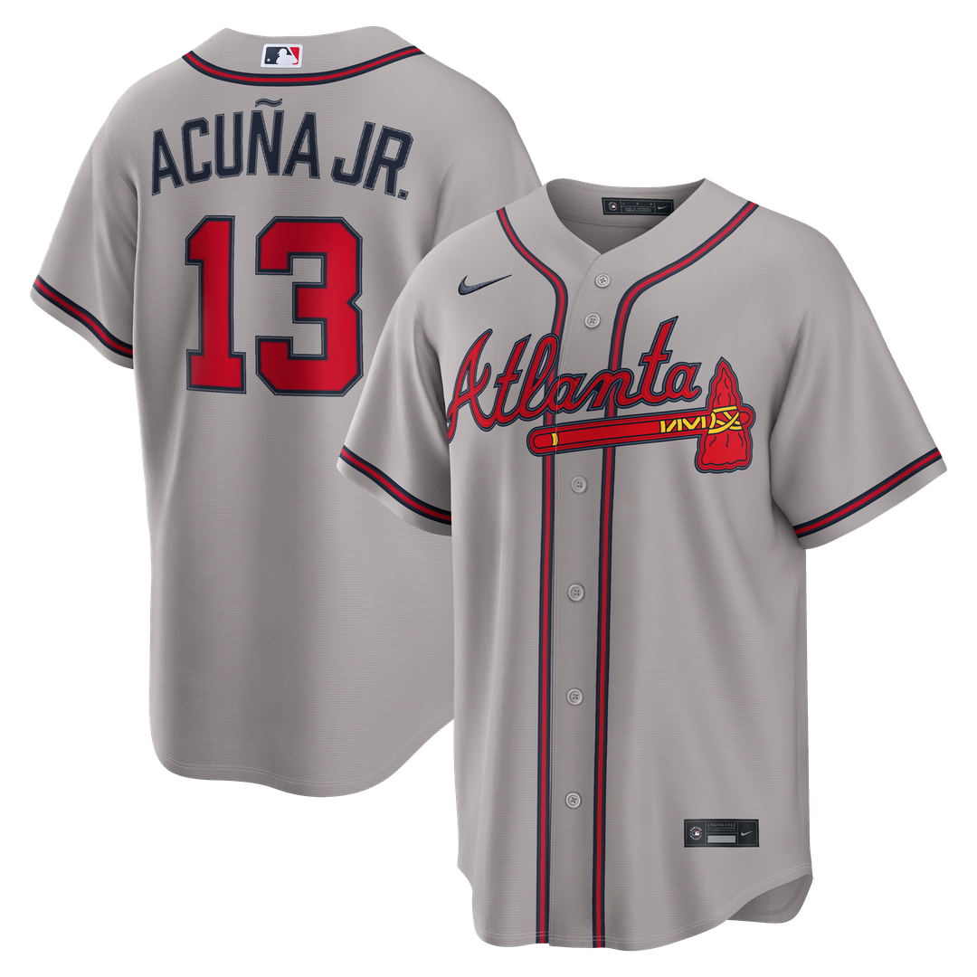 Atlanta Braves Ronald Acuña Jr. Nike Alternate 2 Replica Jersey - Red Team Jersey Sports Fan Apparel