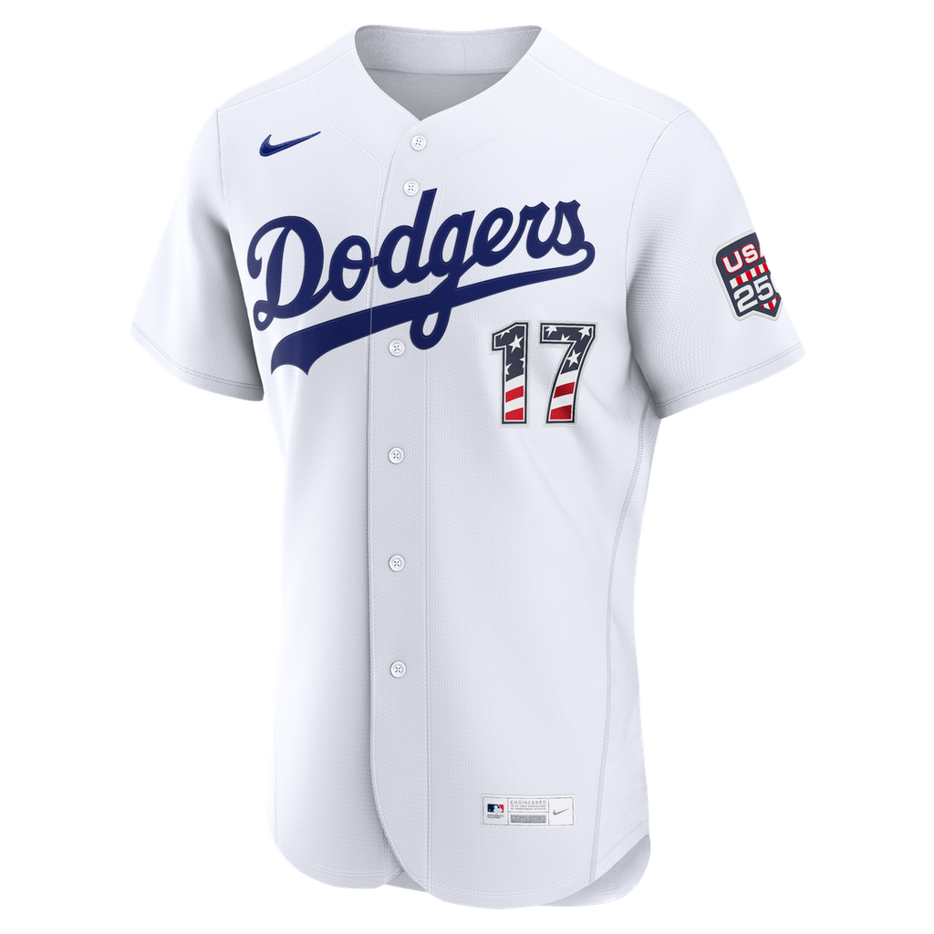 Los Angeles Dodgers Shohei Ohtani Nike USA 250 Fourth of July Home Authentic Jersey - White Team Jersey Sports Fan Apparel