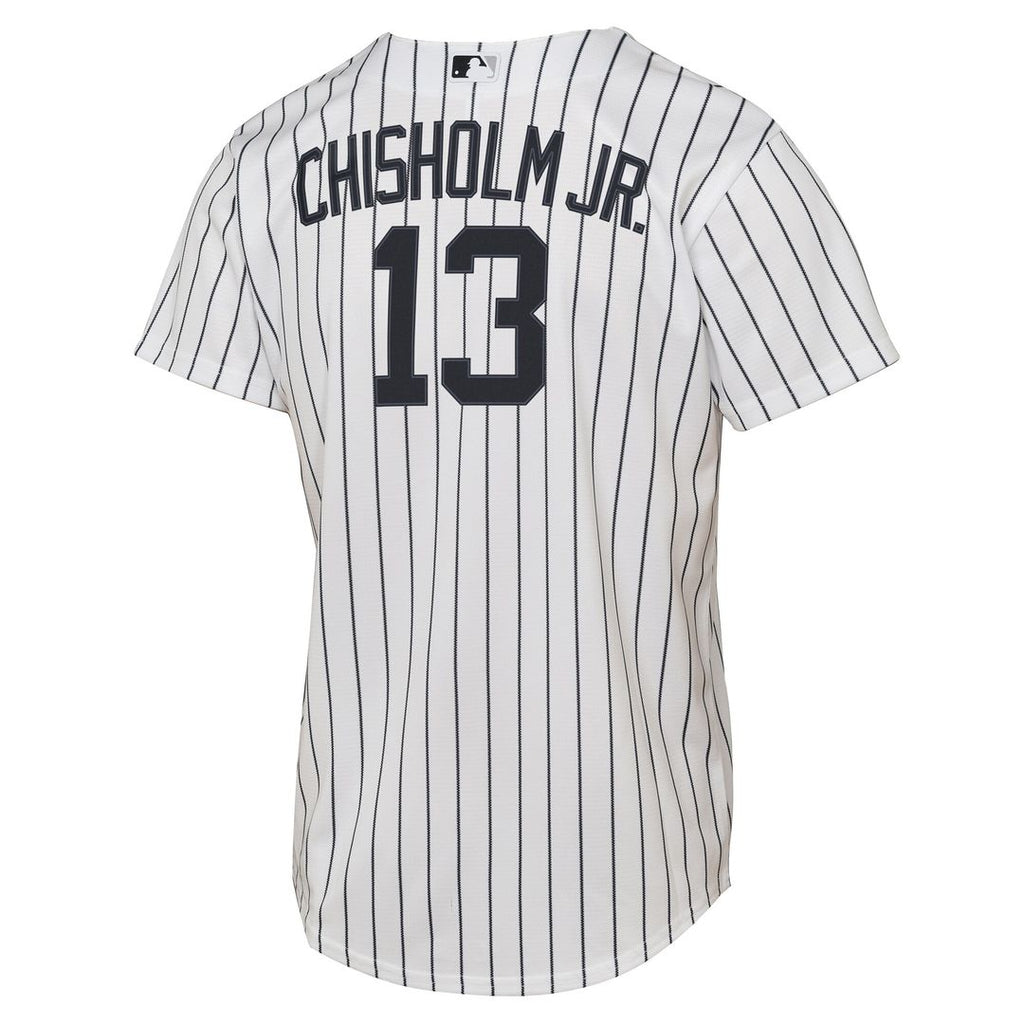 New York Yankees Jazz Chisholm Jr. Nike Youth Home Replica Jersey - White Team Jersey Sports Fan Apparel