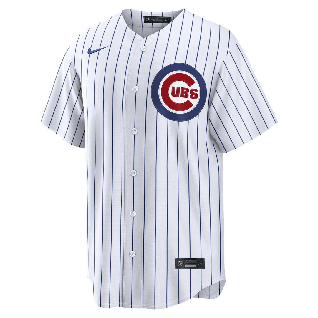 Chicago Cubs Michael Busch Nike Home Replica Jersey - White Team Jersey Sports Fan Apparel