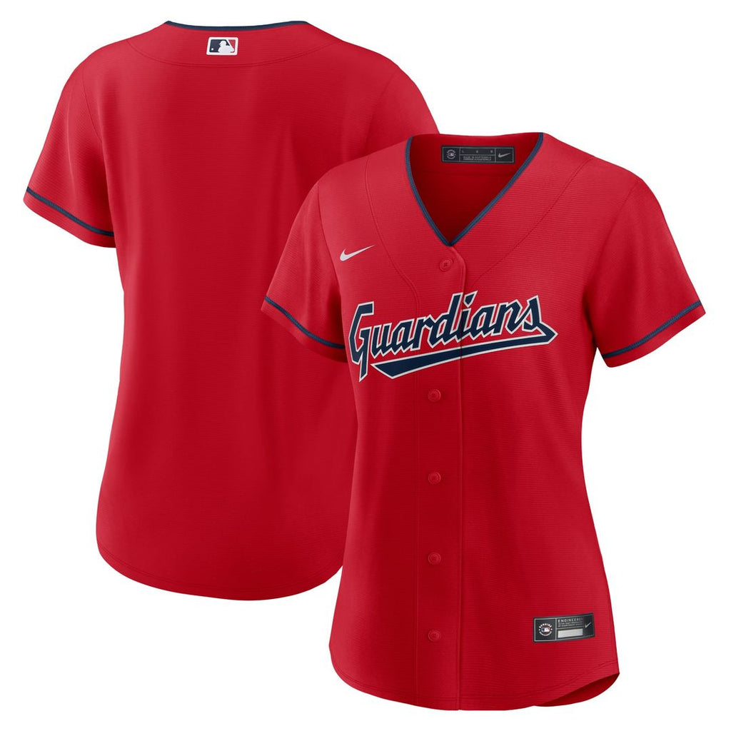 Cleveland Guardians Nike Women's Alternate Replica Team Jersey - Red Team Jersey Sports Fan Apparel