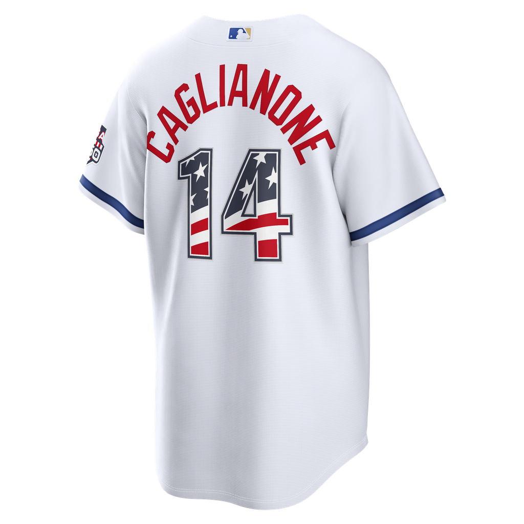 Kansas City Royals Jac Caglianone Nike USA 250 Fourth of July Home Stadium Jersey - White Team Jersey Sports Fan Apparel