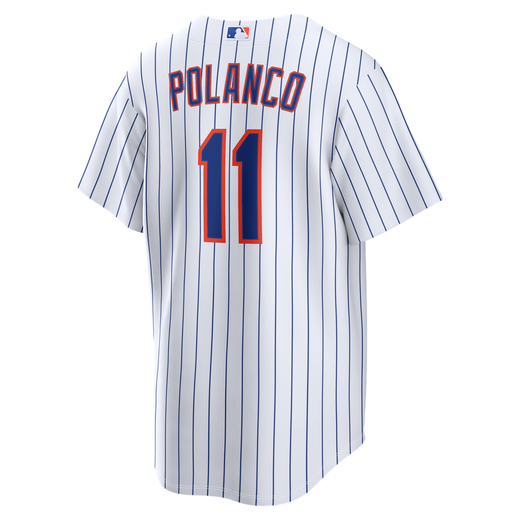 New York Mets Jorge Polanco Nike Home Replica Jersey - White Team Jersey Sports Fan Apparel