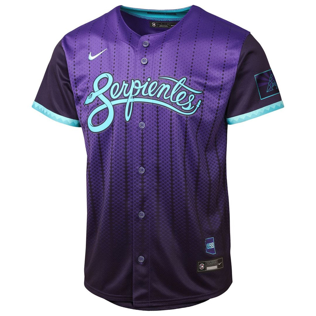 Arizona Diamondbacks Corbin Carroll Nike Youth 2025 City Connect Limited Player Jersey - Purple Team Jersey Sports Fan Apparel