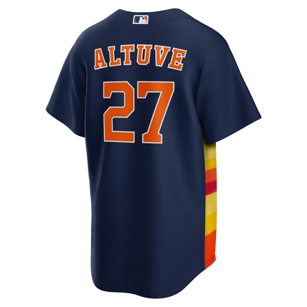 Houston Astros Jose Altuve Nike Alternate 2 Replica Jersey - Navy Team Jersey Sports Fan Apparel