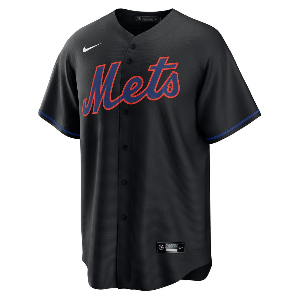 New York Mets Brandon Nimmo Nike Alternate Replica Jersey - Black Team Jersey Sports Fan Apparel