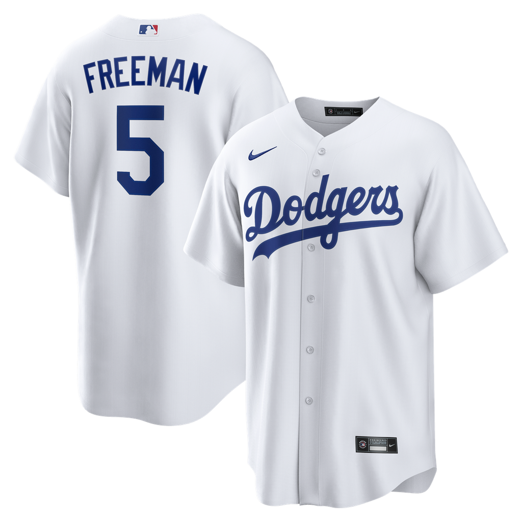 Los Angeles Dodgers Freddie Freeman Nike Home Replica Jersey - White Team Jersey Sports Fan Apparel