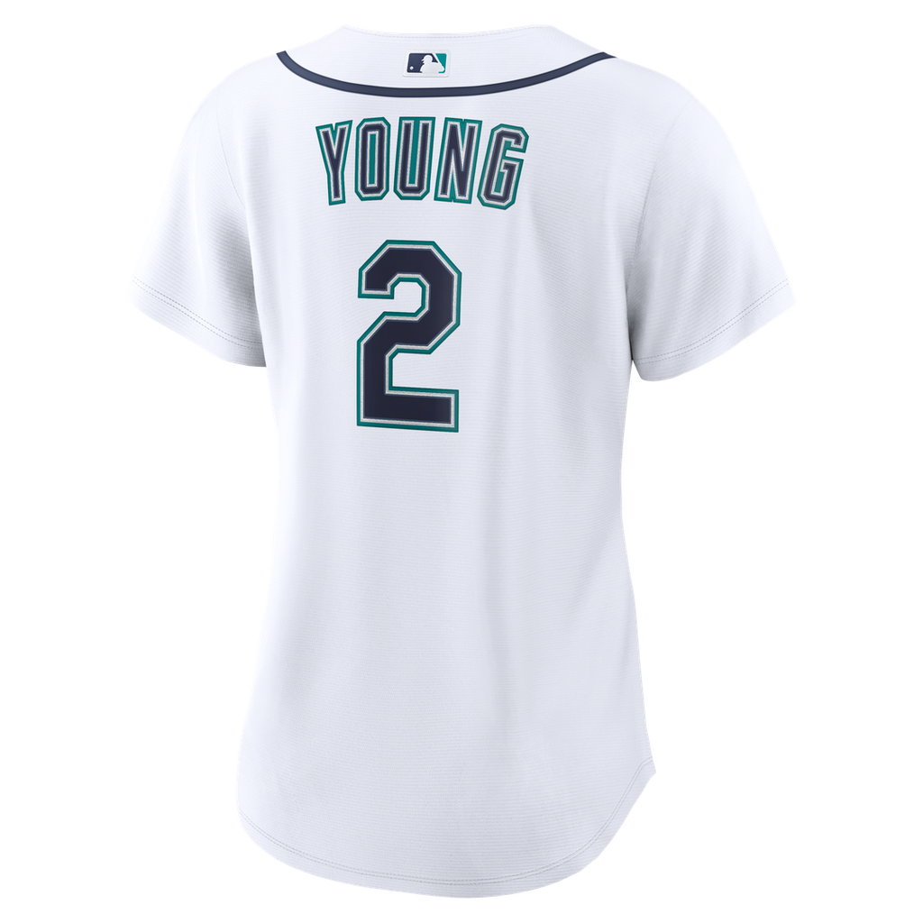 Seattle Mariners Cole Young Nike Women's Home Replica Jersey - White Team Jersey Sports Fan Apparel