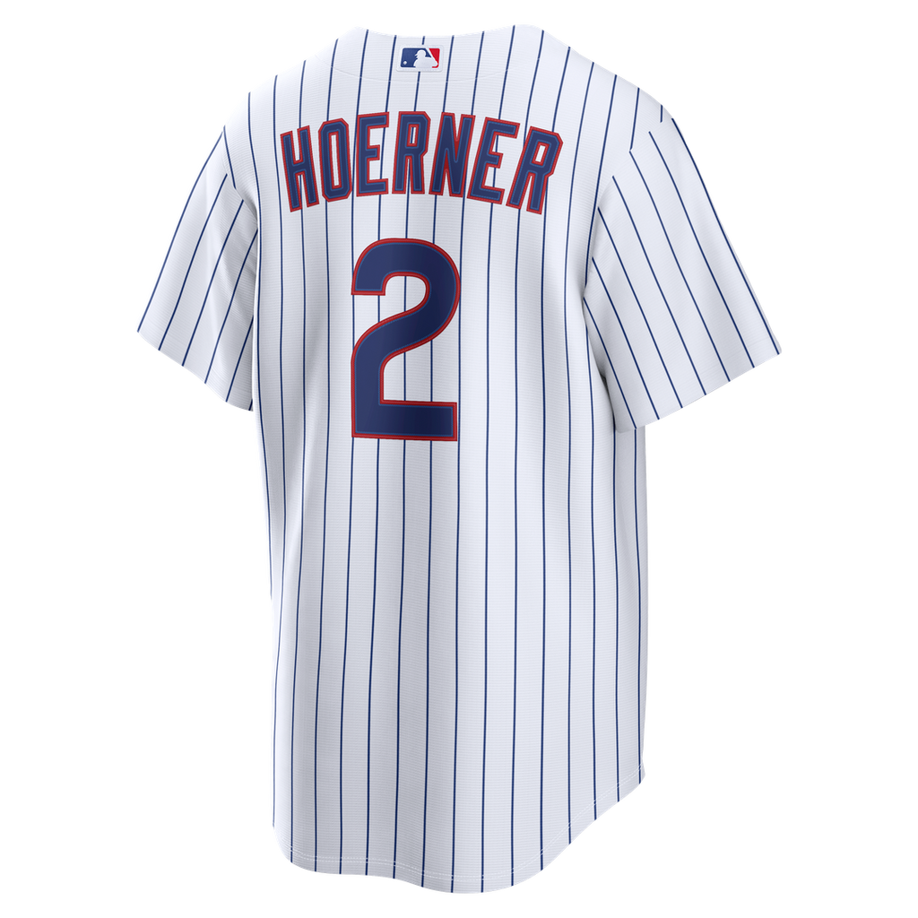 Chicago Cubs Nico Hoerner Nike Home Replica Jersey - White Team Jersey Sports Fan Apparel