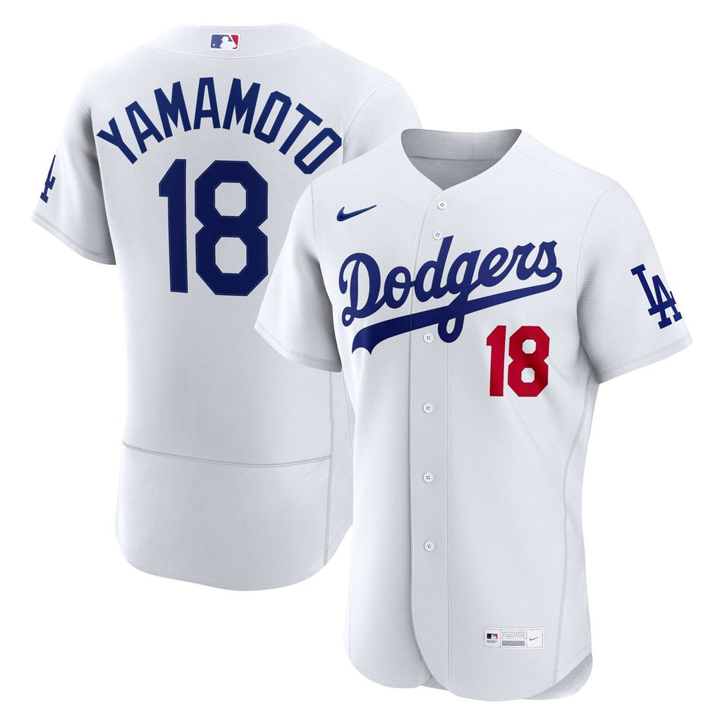 Los Angeles Dodgers Yoshinobu Yamamoto Nike Home Authentic Jersey - White Team Jersey Sports Fan Apparel
