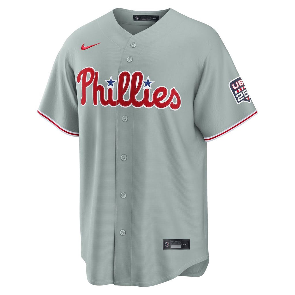 Philadelphia Phillies Trea Turner Nike USA 250 Fourth of July Road Stadium Jersey - Gray Team Jersey Sports Fan Apparel