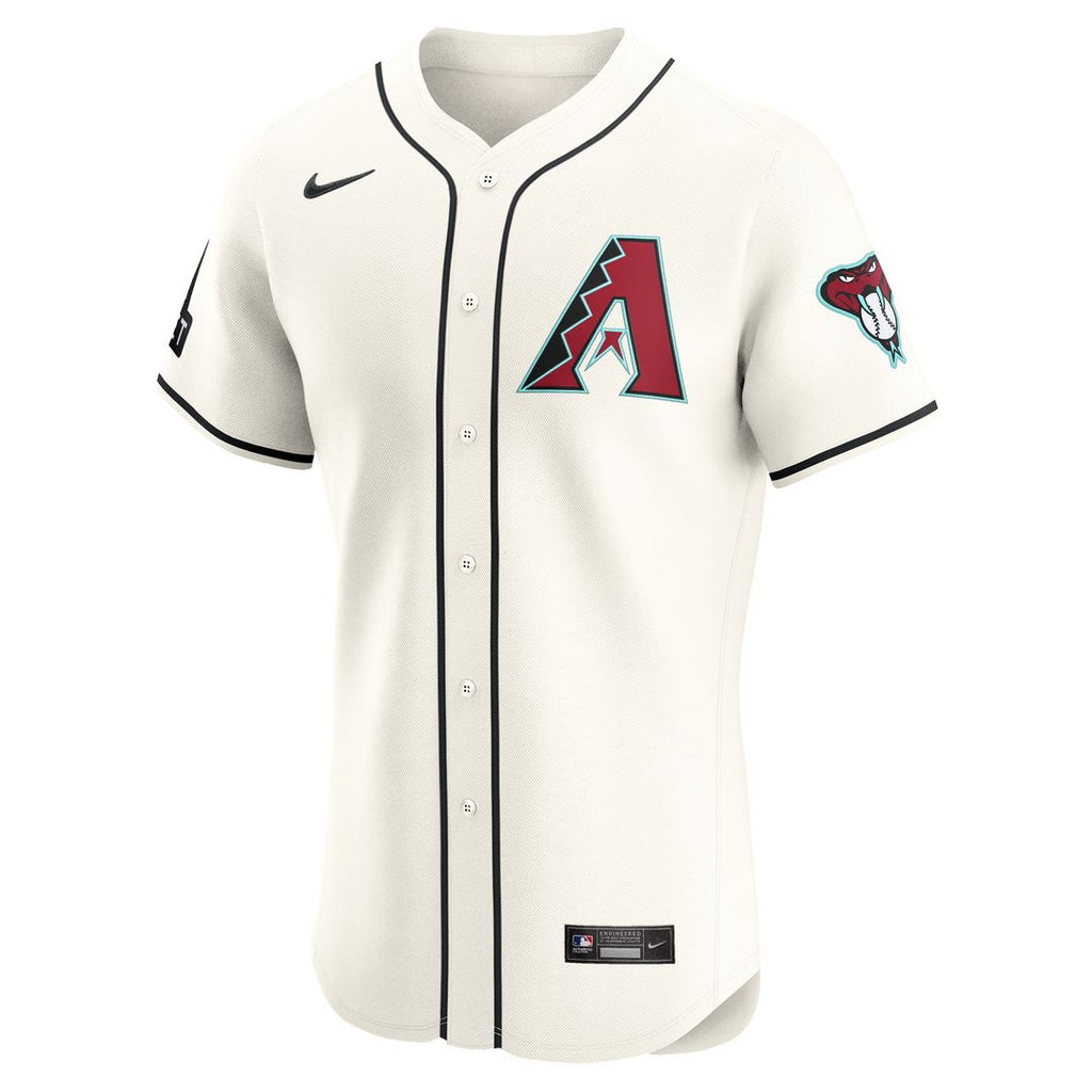 Arizona Diamondbacks Nike Home Elite Patch Jersey - White Team Jersey Sports Fan Apparel