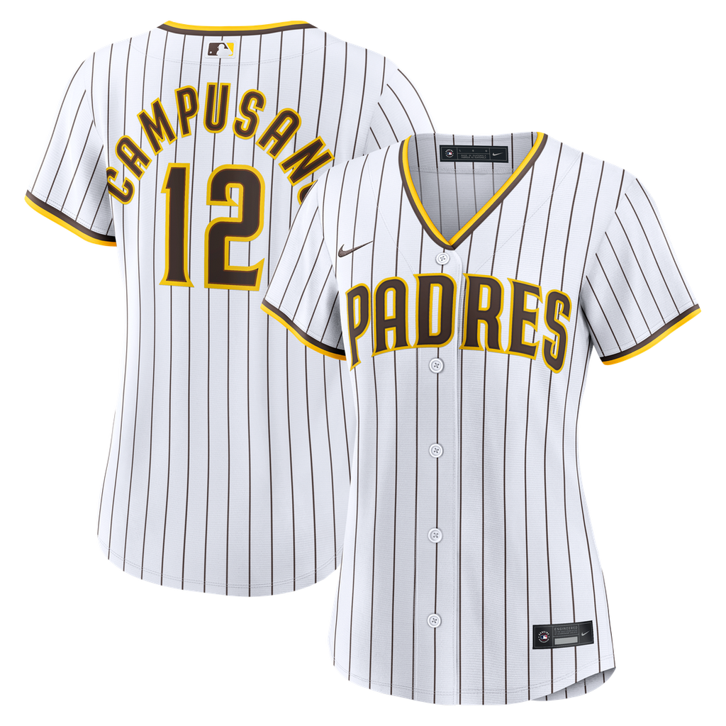 San Diego Padres Luis Campusano Nike Women's Home Replica Jersey - White Team Jersey Sports Fan Apparel