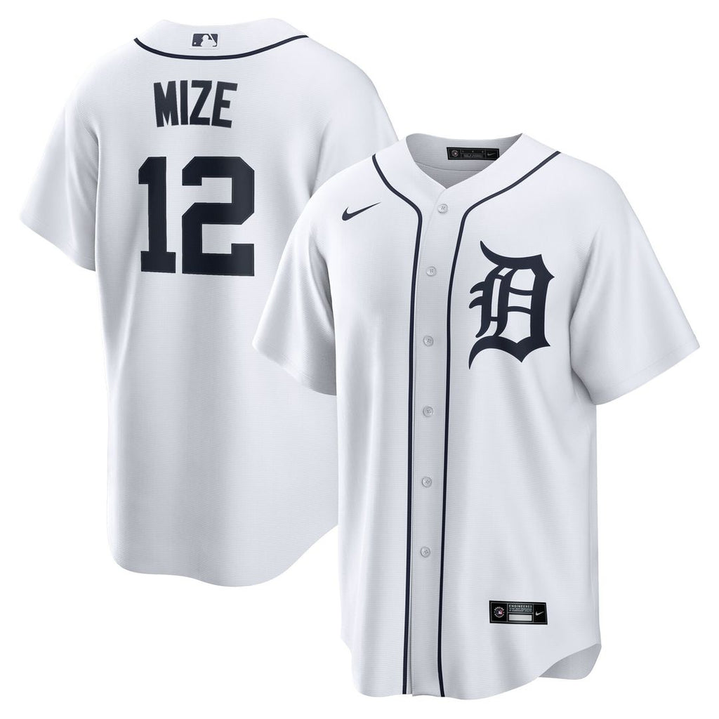 Detroit Tigers Casey Mize Nike Home Replica Jersey - White Team Jersey Sports Fan Apparel