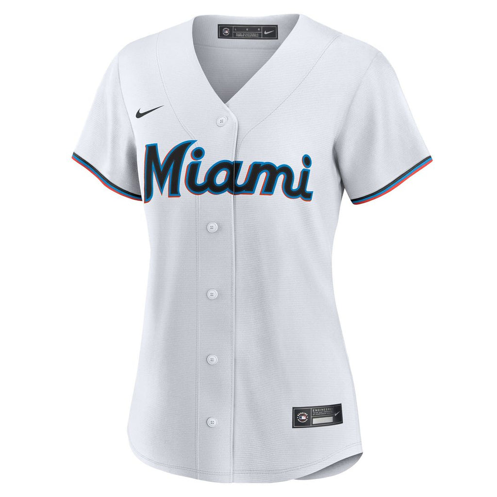 Miami Marlins Liam Hicks Nike Women's Home Replica Jersey - White Team Jersey Sports Fan Apparel