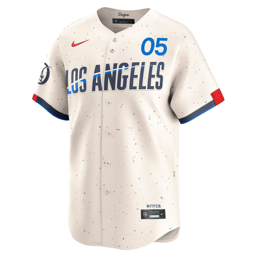 Los Angeles Dodgers Freddie Freeman Nike City Connect Limited Player Jersey - Cream Team Jersey Sports Fan Apparel