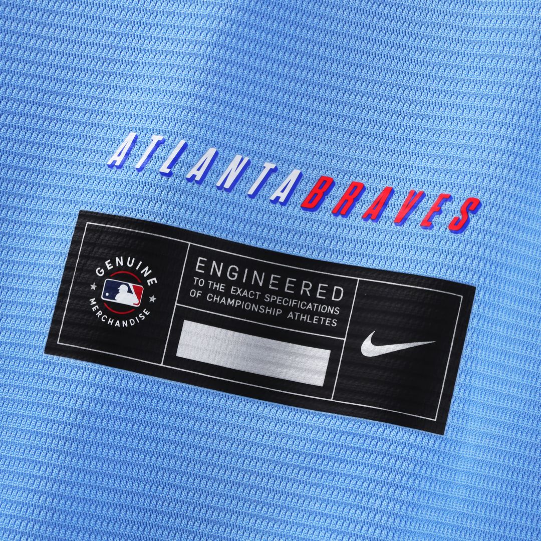 Atlanta Braves Chipper Jones Nike 2026 City Connect Stadium Jersey - Powder Blue Team Jersey Sports Fan Apparel