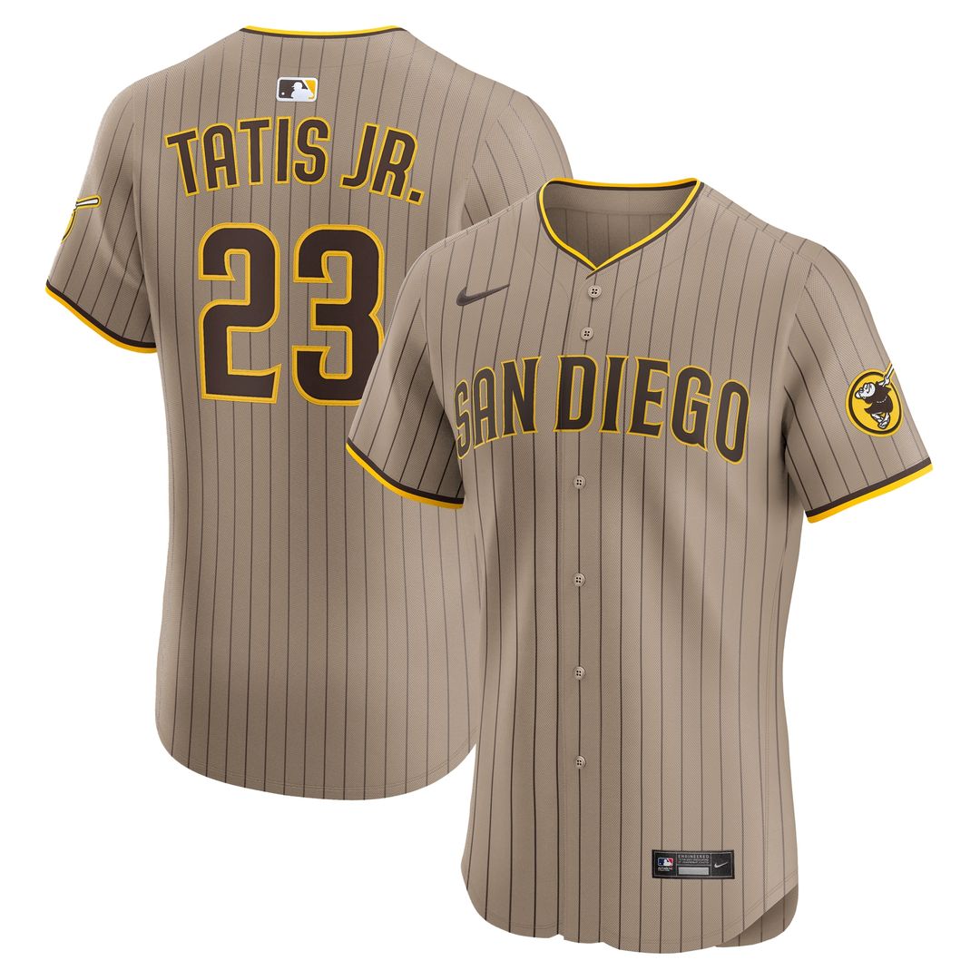 San Diego Padres Fernando Tatis Jr. Nike Road Elite Jersey - Brown Team Jersey Sports Fan Apparel