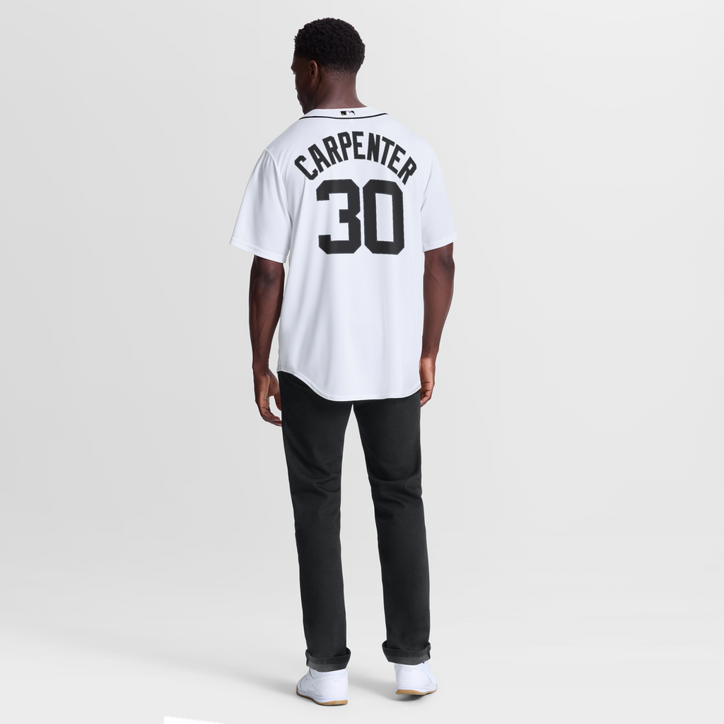 Detroit Tigers Kerry Carpenter Nike Home Replica Jersey - White Team Jersey Sports Fan Apparel