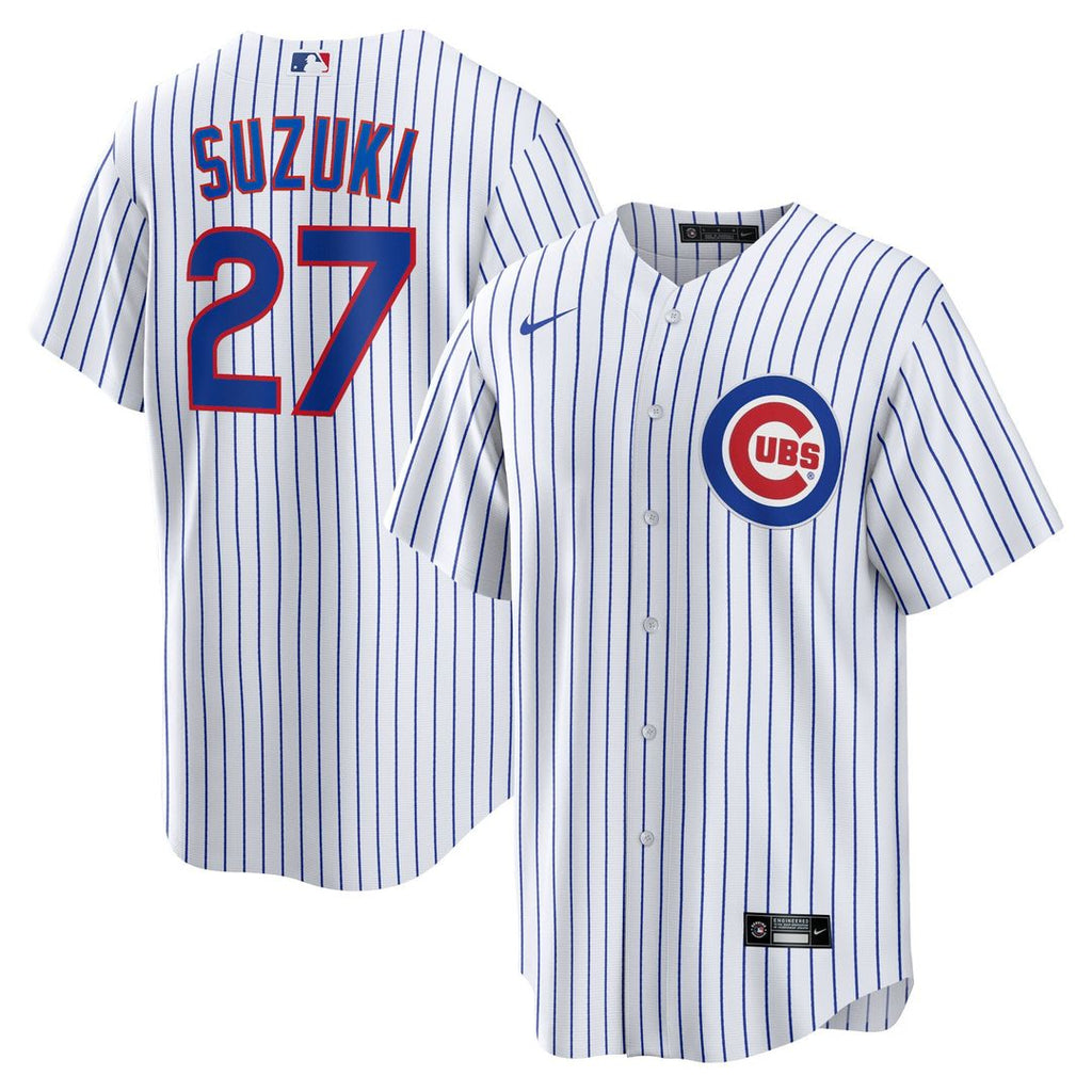 Chicago Cubs Seiya Suzuki Nike Home Replica Jersey - White Team Jersey Sports Fan Apparel